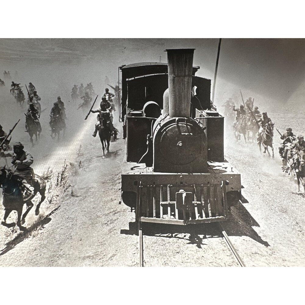 Vintage 1959 North West Frontier Movie Train Under Attack Still Photo